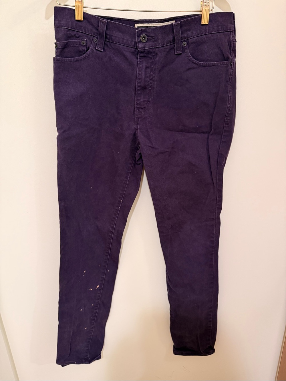 Levi's Deep Purple Jeans with Branded Patch Size 34W 32L
